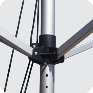 Aluminium Parasol Frame - Round Pole - Image 2
