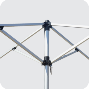 Aluminium Parasol Frame - Round Pole - Image 5